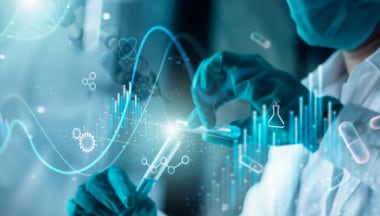 A scientist conducting lab work for pipeline and research